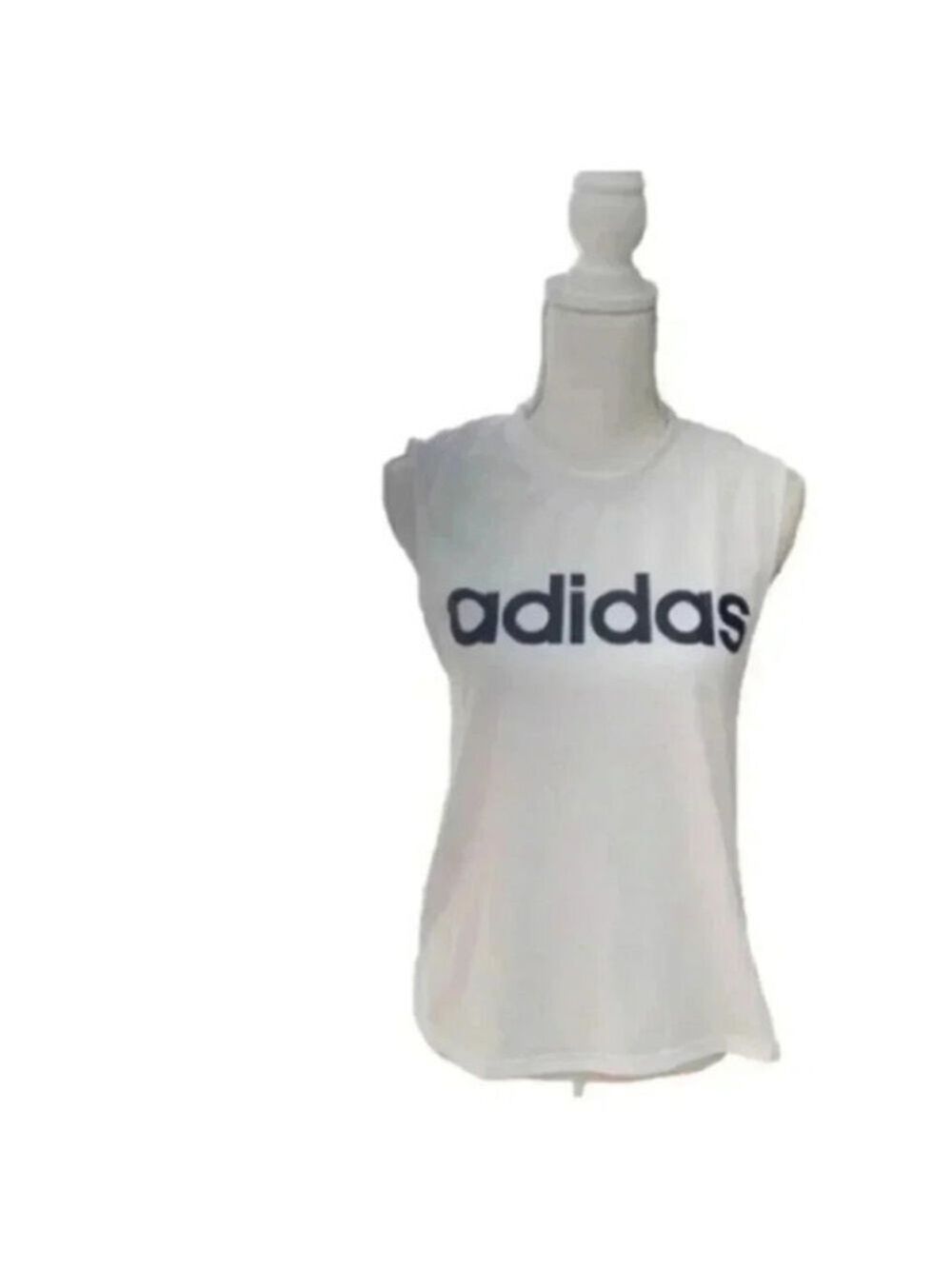 Adidas Logo White Training Tank Top Sz Sma…